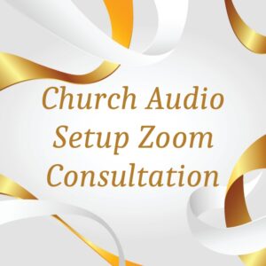 Church Audio Setup Zoom Consultation Picture